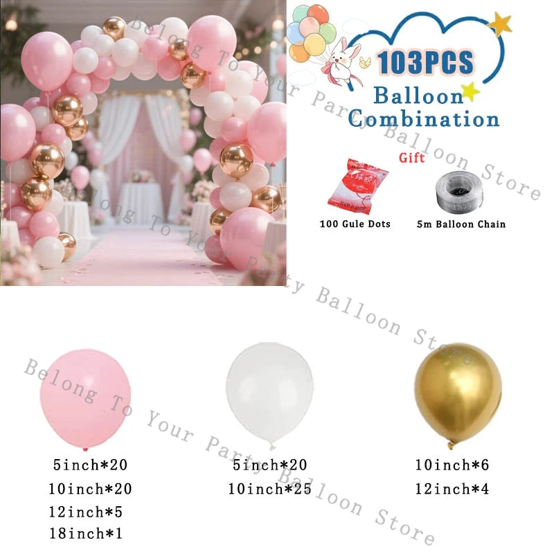 イベント・バルーン装飾 |マカロンカラーバルーセット| 101個