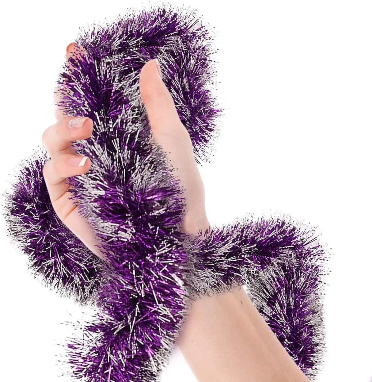 クリスマスリース|メタリックストリーマー 緑 2m