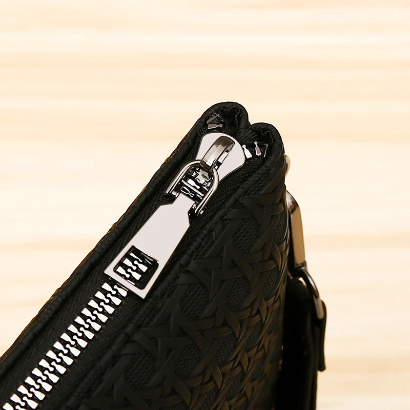 |イベント・ノベルティ用品 | 高品質PUレザーメンズビジネスクラッチバッグ