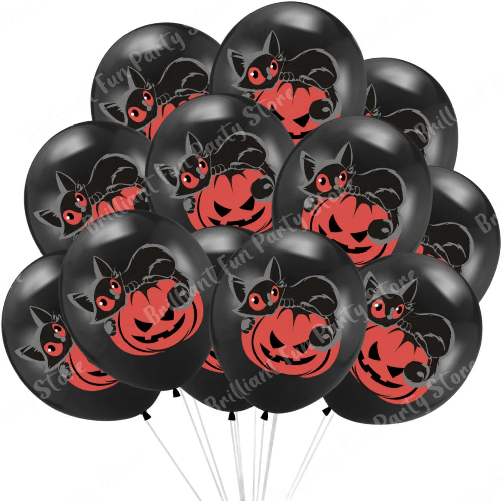 イベント・ハロウィン装飾|ハロウィン柄バルーンセット(12個)