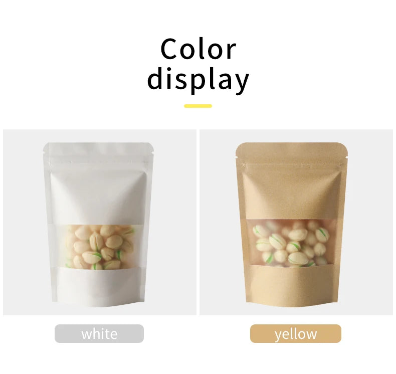 |ノベルティ用品 | 透明窓・ジッパー付きスタンド型ギフト袋 100個