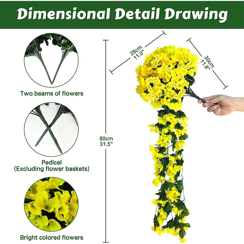 パーティー・インテリア装飾| シルク造花 壁掛けデコレーション(80c)