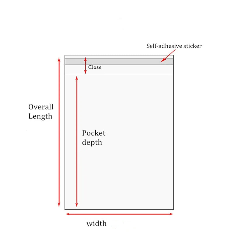 |イベント・ノベルティ用品 | 透明無地OPP袋各種 100枚セット