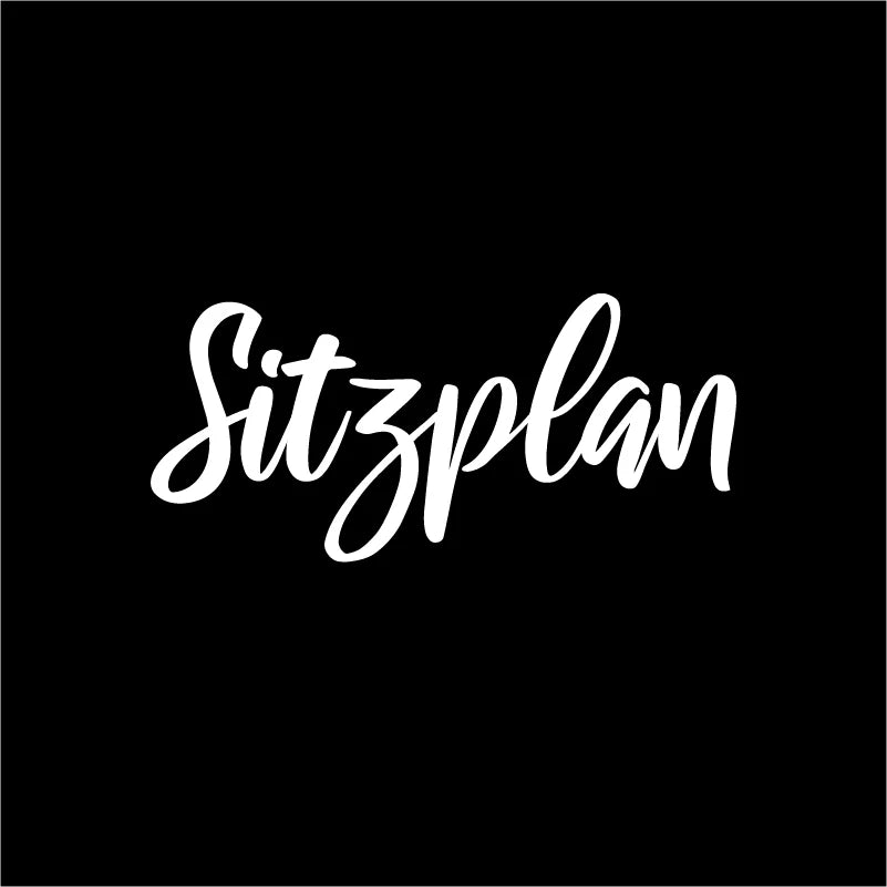 ドイツ語 結婚式座席表 アートステッカー