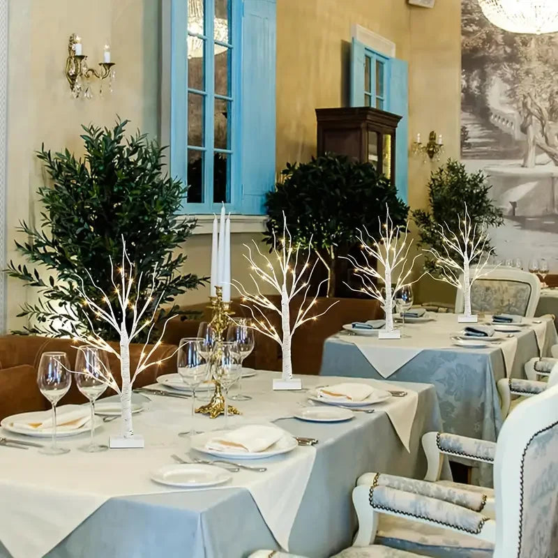 モチーフライト|イベント・パーティー装飾|LED白樺ツリーライト 24灯(約45cm)