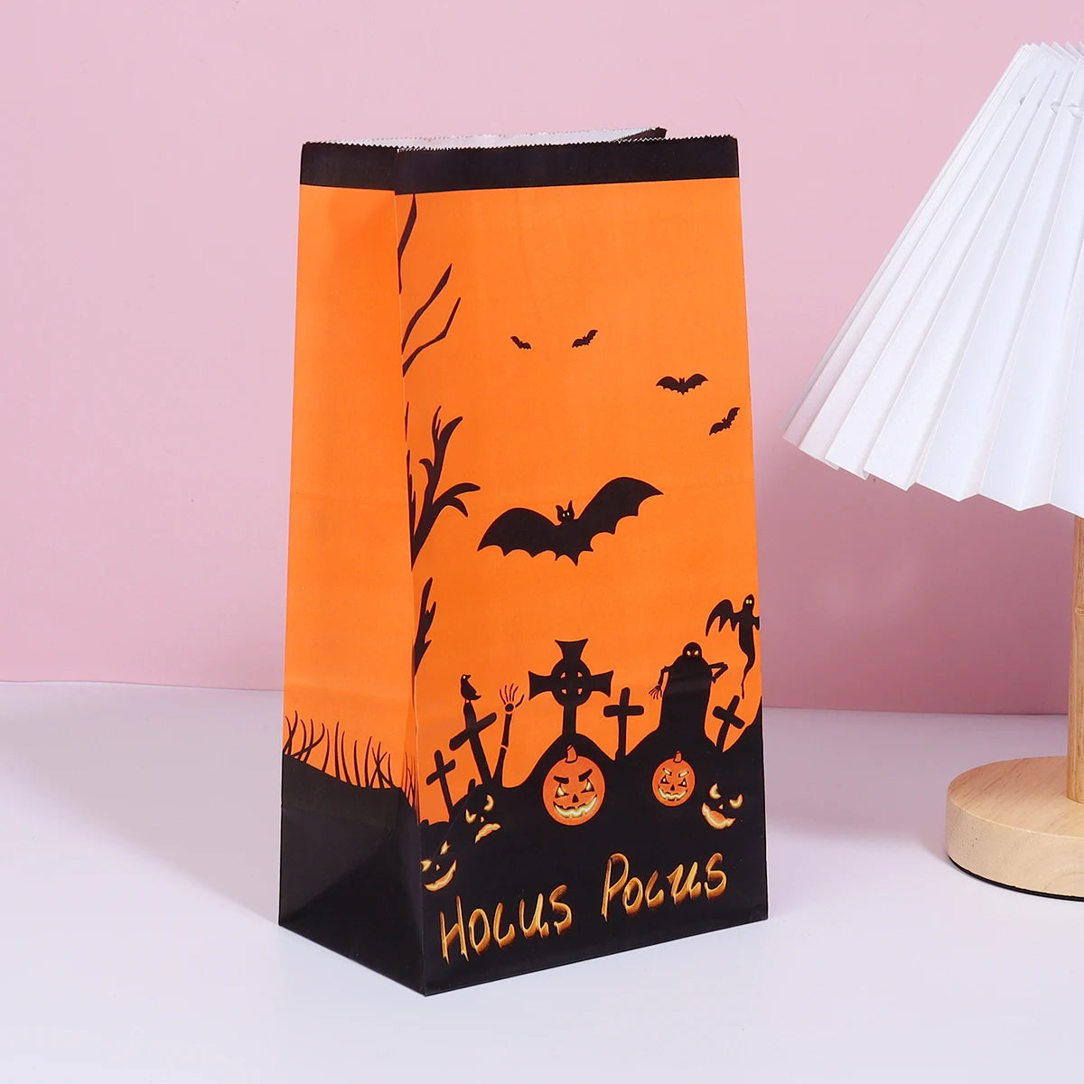イベント・ハロウィングッズ|クラフト紙ギフトバッグ 12枚セット