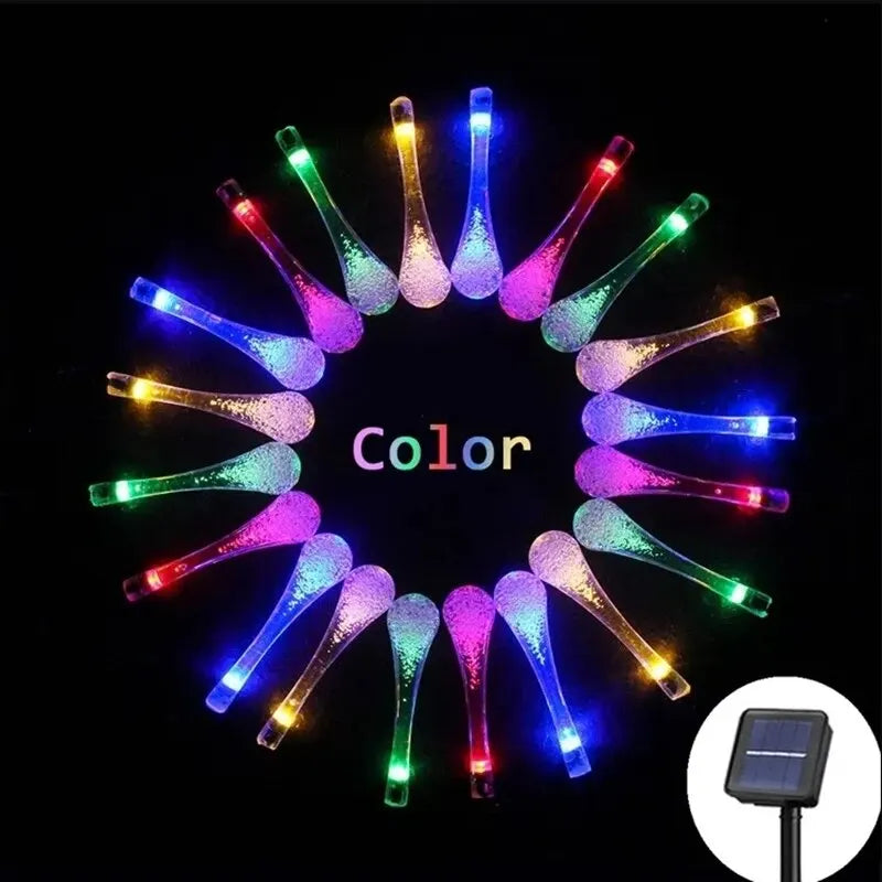 ソーラーLEDストリングライト(屋外用)