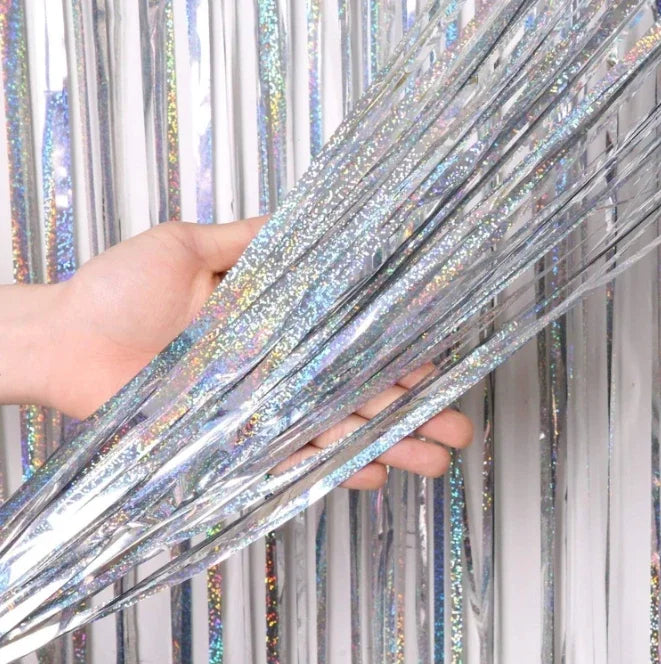 パーティー・インテリア用装飾 キラキラ!ホイル素材カーテン 誕生日用