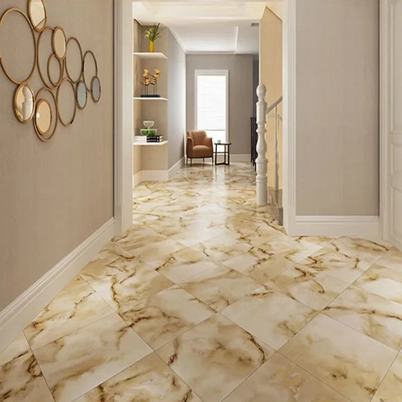 DIYフロアシート マーブル柄タイル風 ステッカー 10枚入/20枚入 豪華