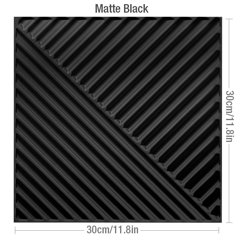 DIY用 3D幾何学柄 石膏壁面風ステッカー 12pcs 難燃性・防水性素材