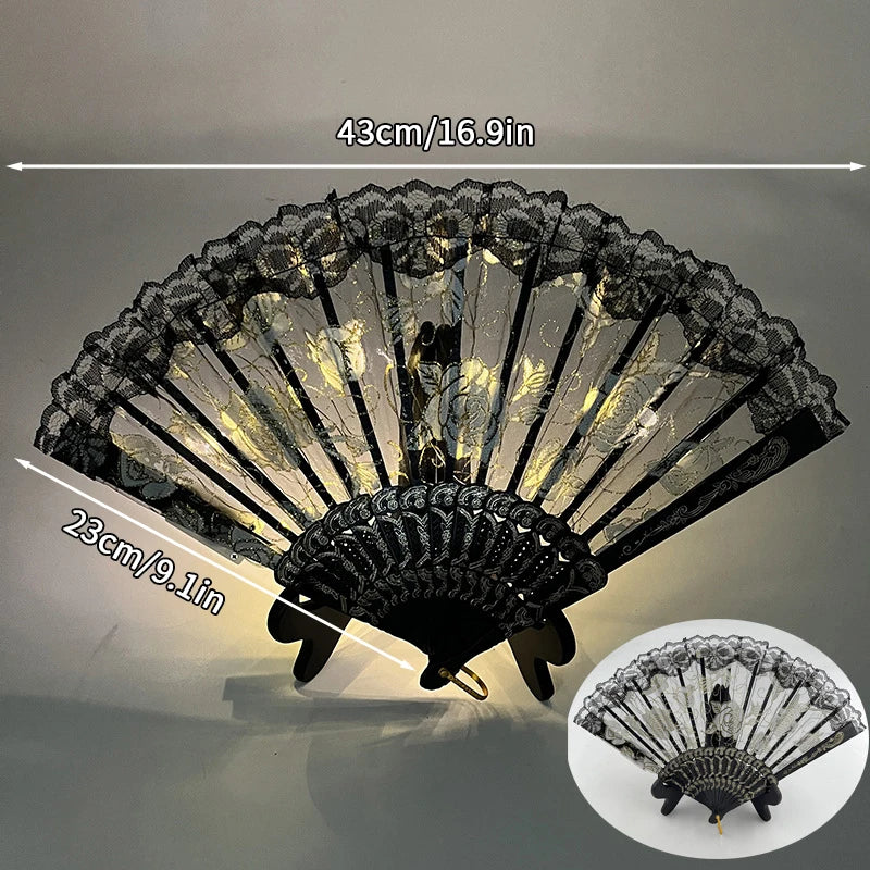 イベント・ハロウィングッズ|光る!LED扇子(電池式)