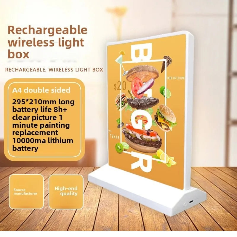 両面LEDライトボックスサインホルダー A4/A5