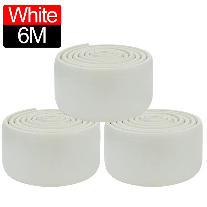 壁面衝撃吸収 幅木風粘着ボーダーシート 幅8㎝x200㎝ 厚さ10㎜