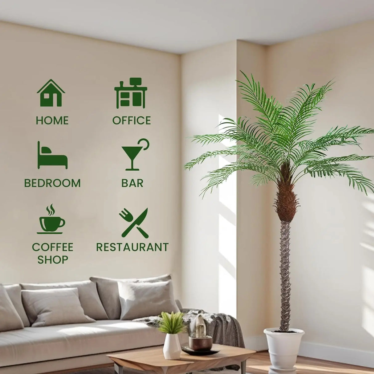 大型人工ココナッツツリーフェイクヤシ(屋外・屋内装飾用)ハワイアンシミュレーションプラント