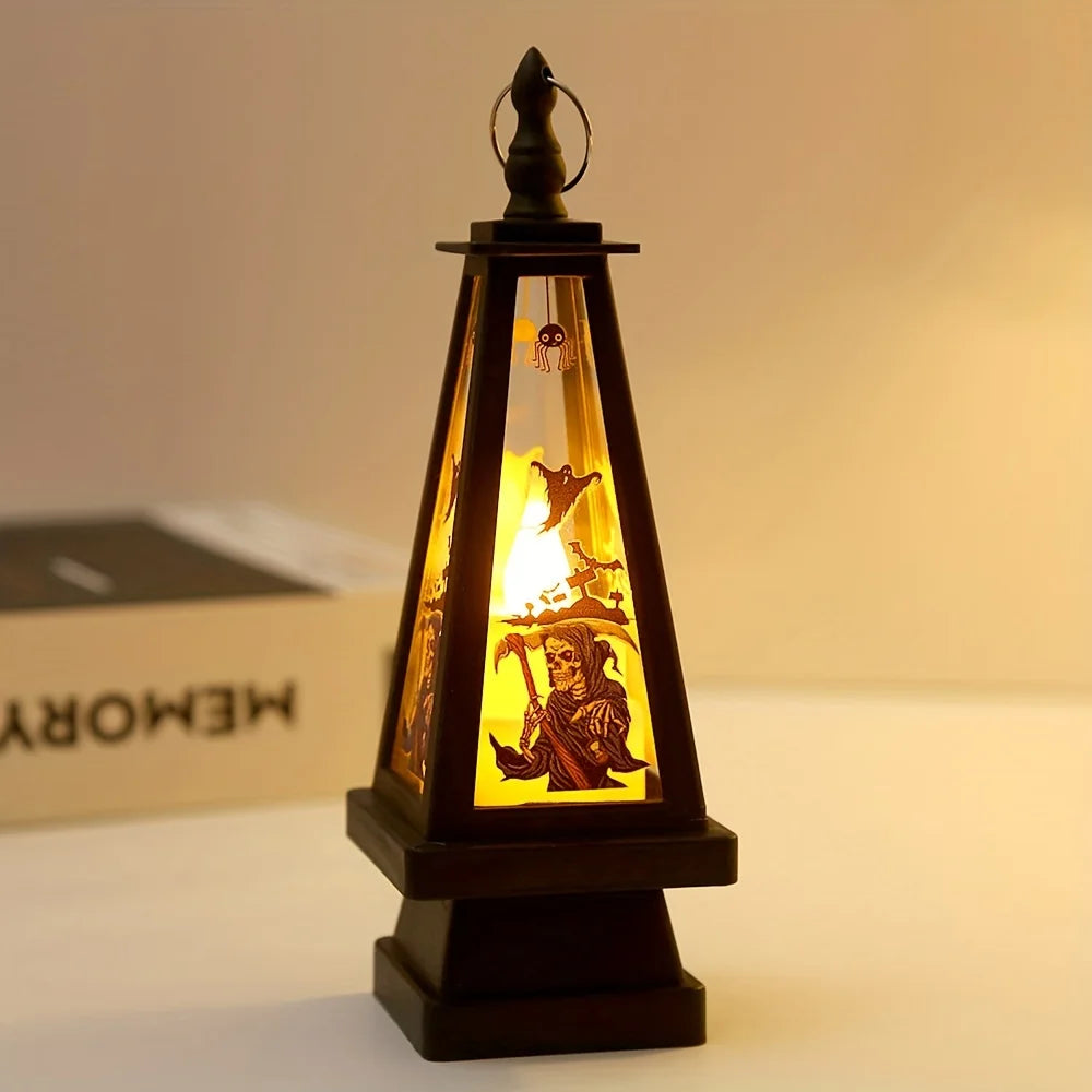 イベント・ハロウィングッズ|三角形パンプキンLEDランタン