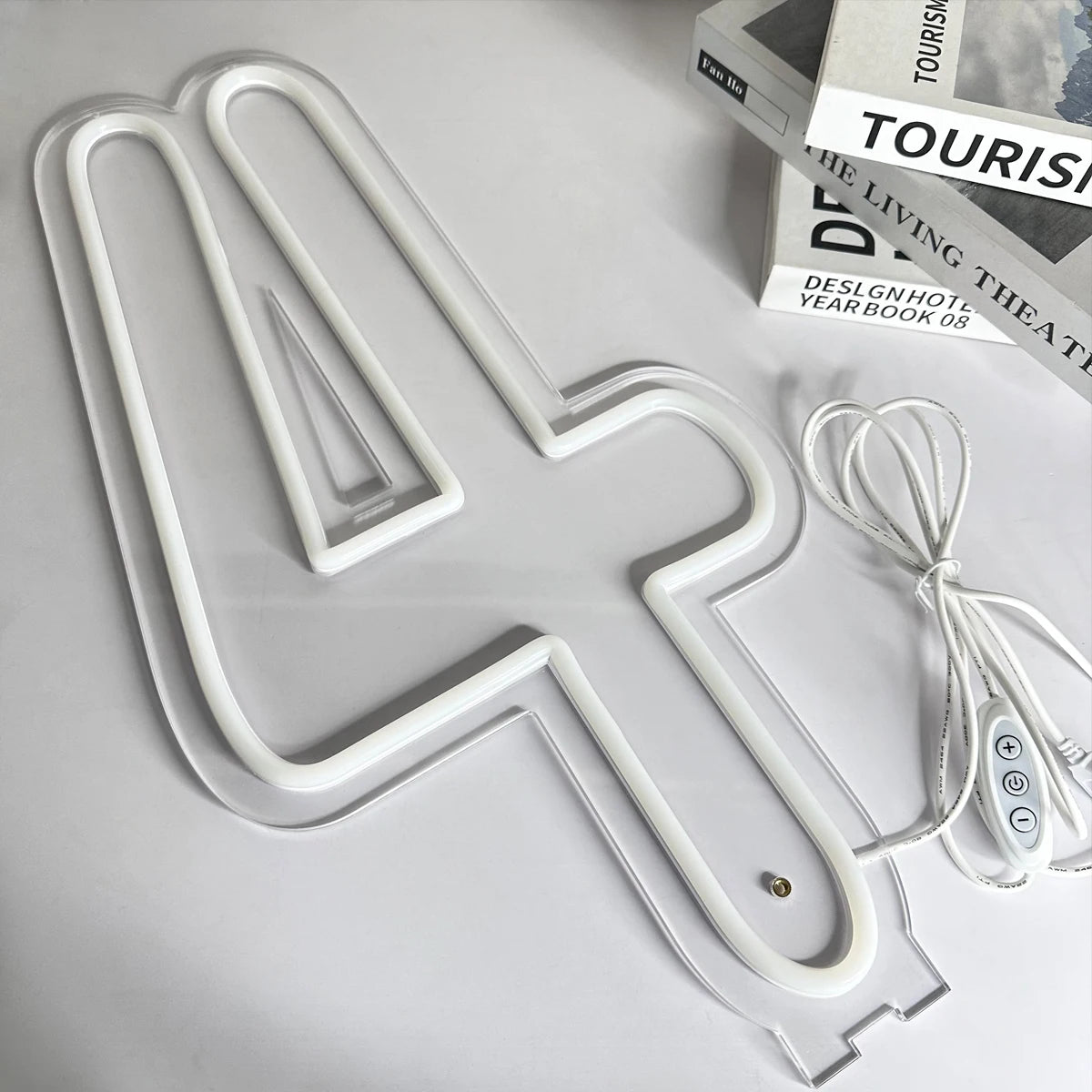 【LED装飾】LEDライト・デコレーションライト(数字)クリア 28x55cm