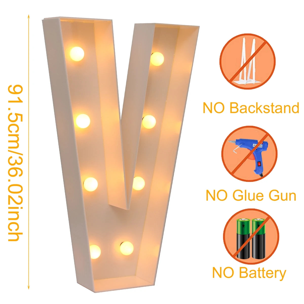 特大LEDライトフレーム 【アルファベット型】