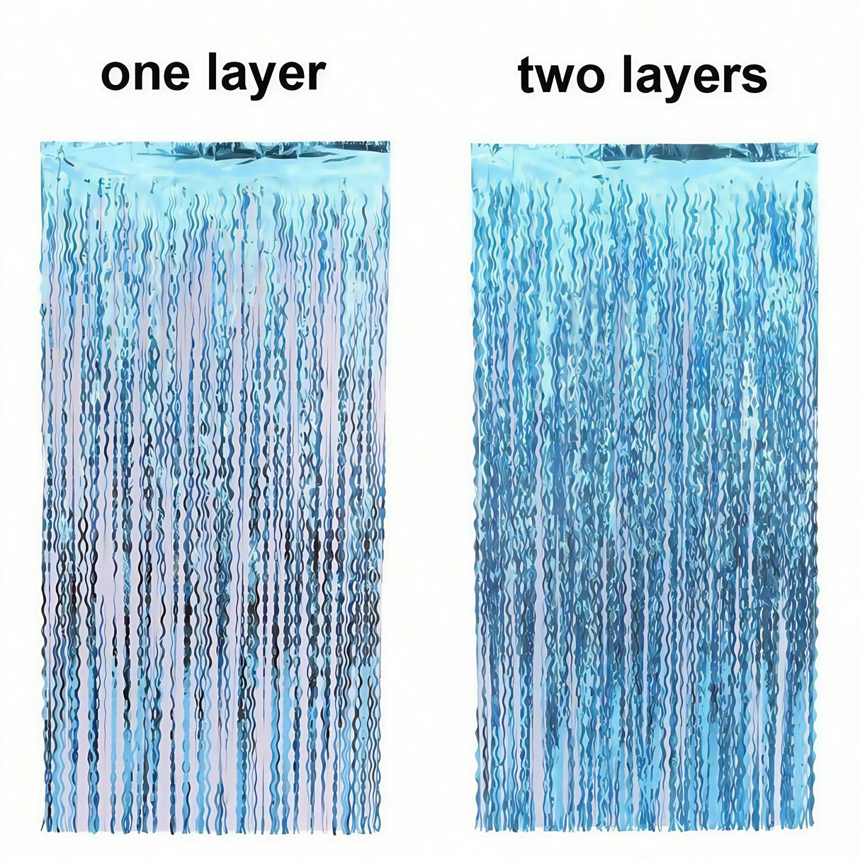 パーティー・インテリア用装飾 波形カーテン 壁面装飾 マーメイドパーティー