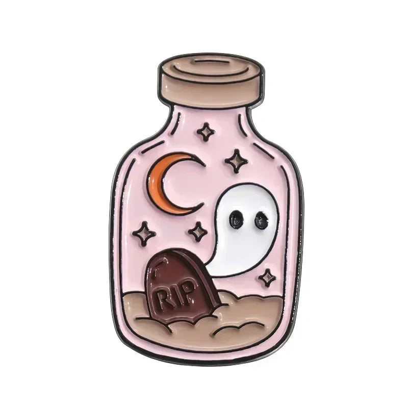 イベント・ハロウィングッズ|ゴシックエナメルピンブローチ