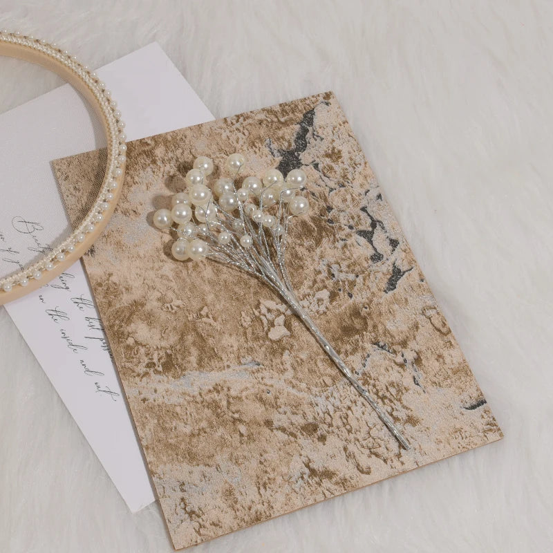 【パーティー・イベント装飾】 ミニパールフラワー造花ブーケ