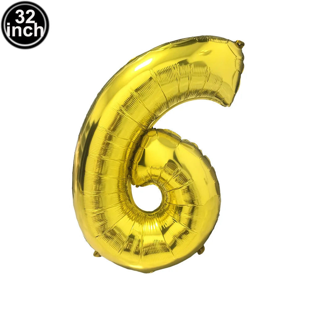 イベント・バルーン装飾 | マルチカラー数字バルーン