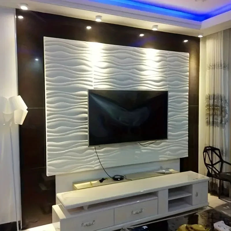 DIY用 3D壁面タイル風 ステッカー 4枚入/12枚入 モルタル壁風デザイン