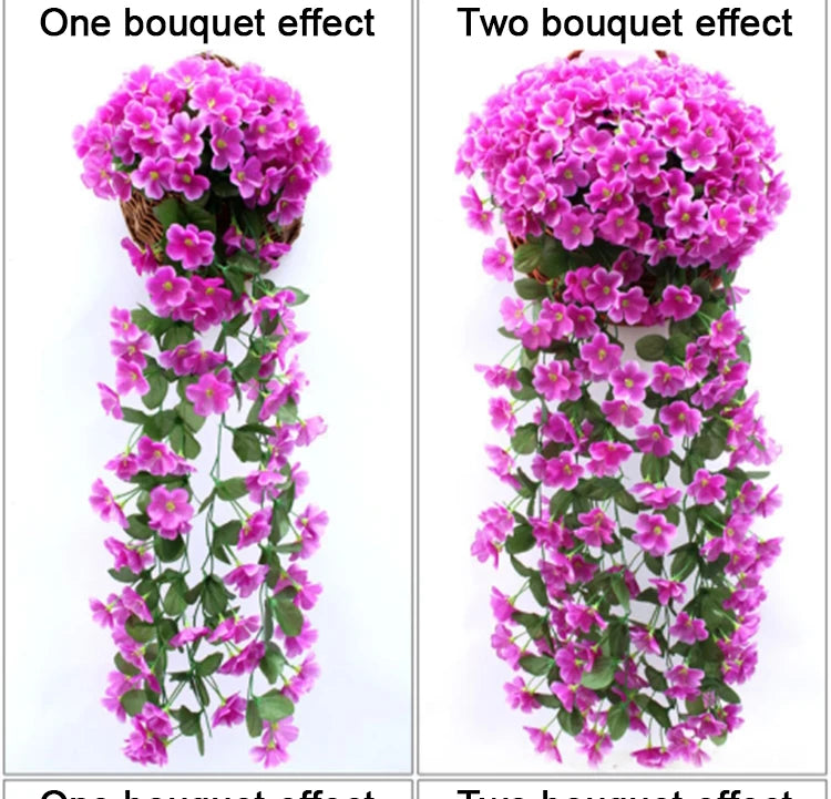 人工バイオレット 吊り下げフェイクフラワー