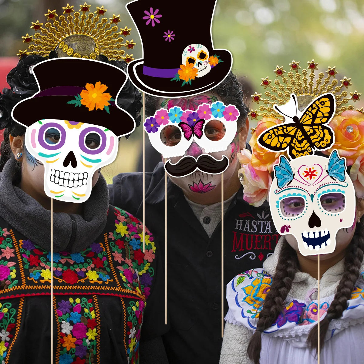 イベント・ハロウィングッズ|メキシコの死者の日テーマ写真ブース小道具セット