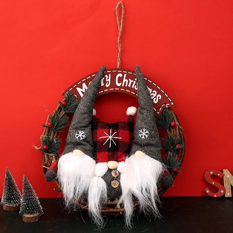 イベント・クリスマス装飾|人形付き屋内用装飾リース