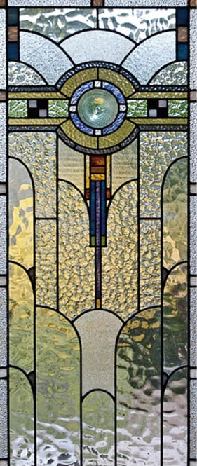 【UVカット・静電気吸着タイプ】ステンドグラス風 ウィンドウフィルム(モダン柄6パターン)