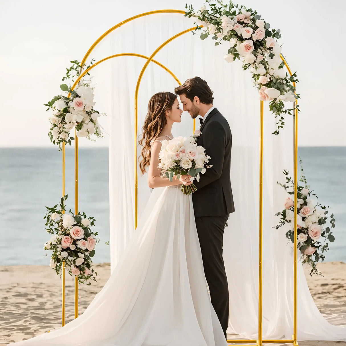 イベント・パーティー装飾 メタル製デコレーションフレーム 5サイズ アーチ型