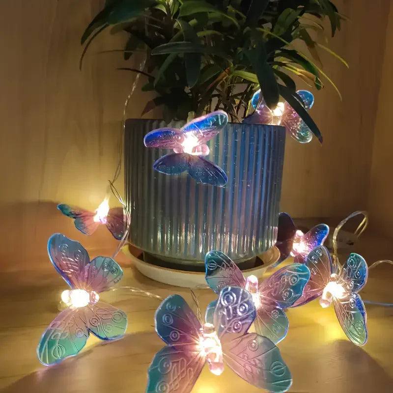 パーティー・インテリア用装飾 バタフライLEDライト 蝶モチーフ 華やか