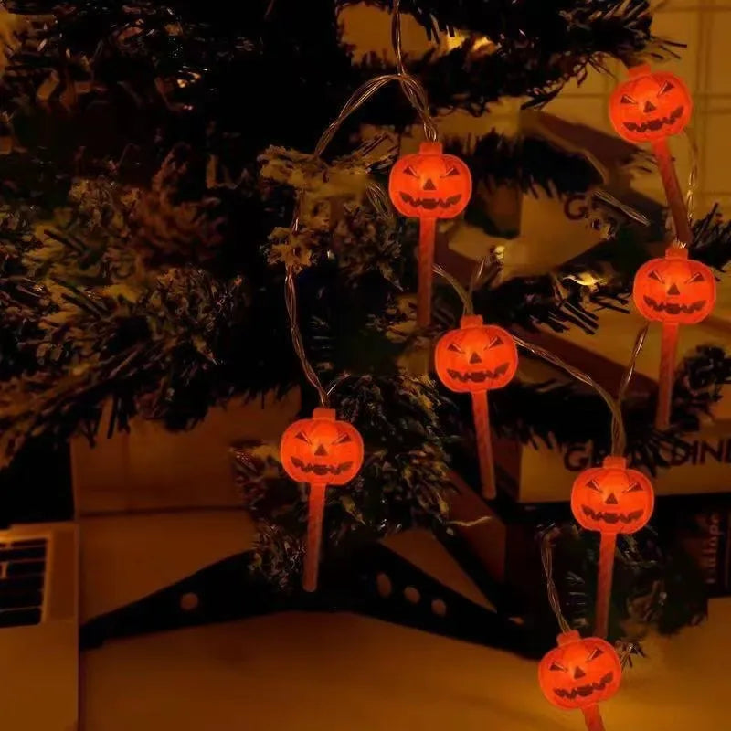イベント・ハロウィン装飾|パンプキン・ゴースト型 LEDストリングライト