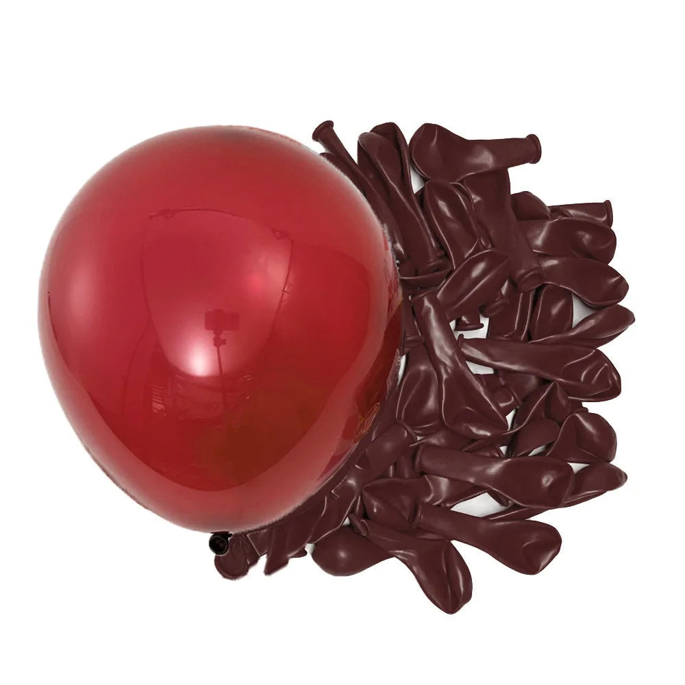 多彩な赤色ラテックス風船セット