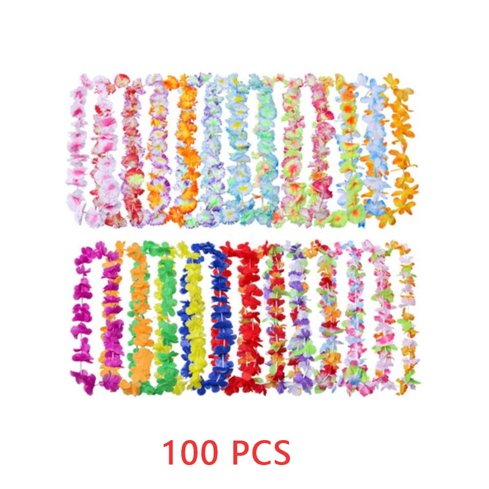 イベント・パーティー装飾|ハワイアンデコレーション用造花ガーランド50/100個