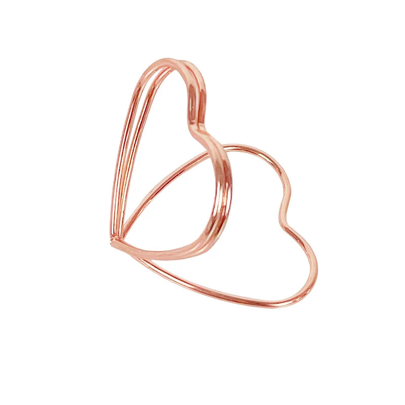 イベント・結婚式装飾|ハート型メタルフォトクリップスタンド 15個セット