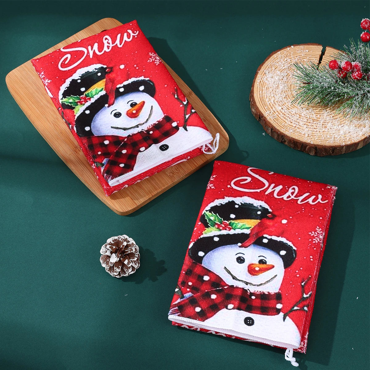 クリスマスグッズ・ ノベルティ用品 | クリスマス柄キッチンタオルセット