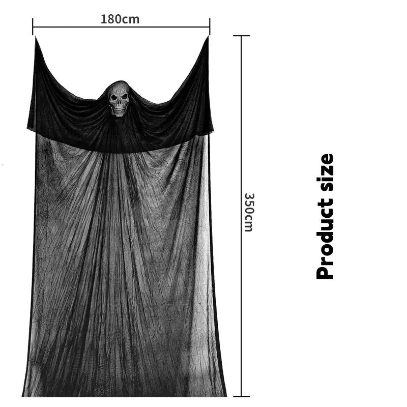 イベント・ハロウィングッズ|LED付きスカルゴーストデコレーション