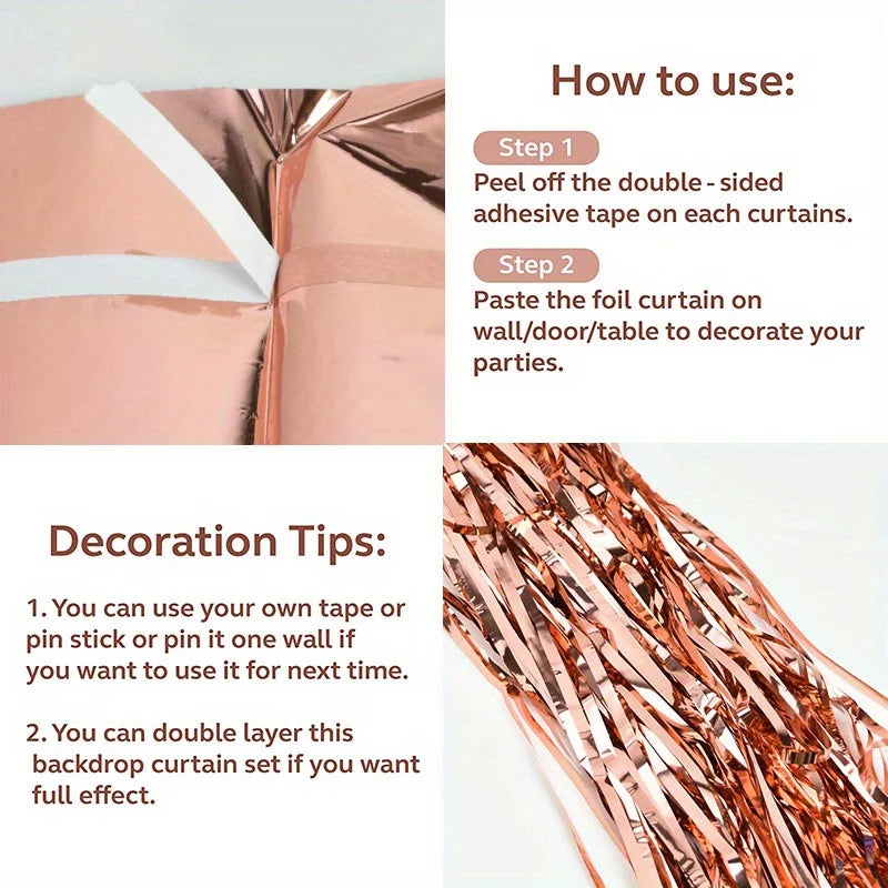 パーティー・インテリア用装飾 キラキラ!ホイル素材カーテン 光反射素材
