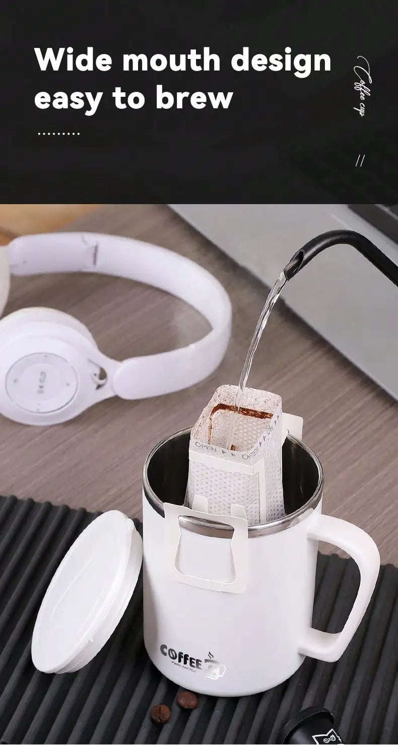 |イベント・ノベルティ用品 | 二重断熱フタ付きステンレスマグカップ | 480ml