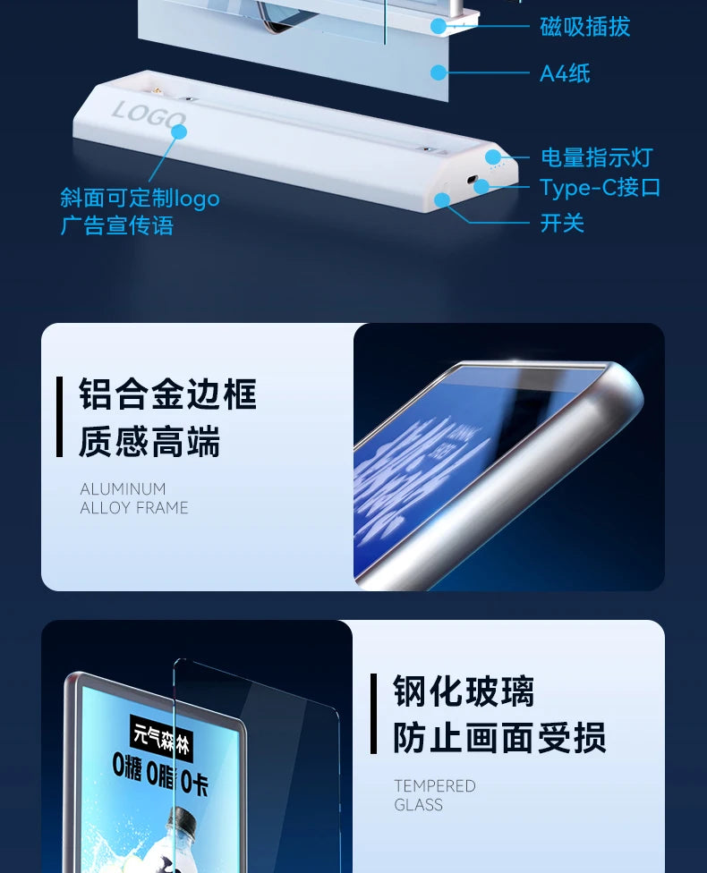 両面LEDライトボックスサインホルダー A4/A5