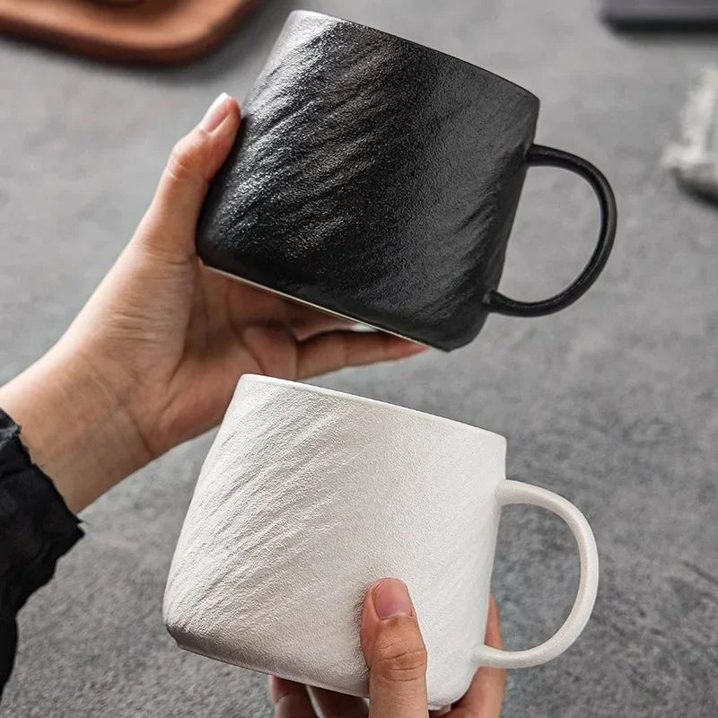 |イベント・ノベルティ用品 |電子レンジ対応セラミックマグカップ 黒白| 550ml