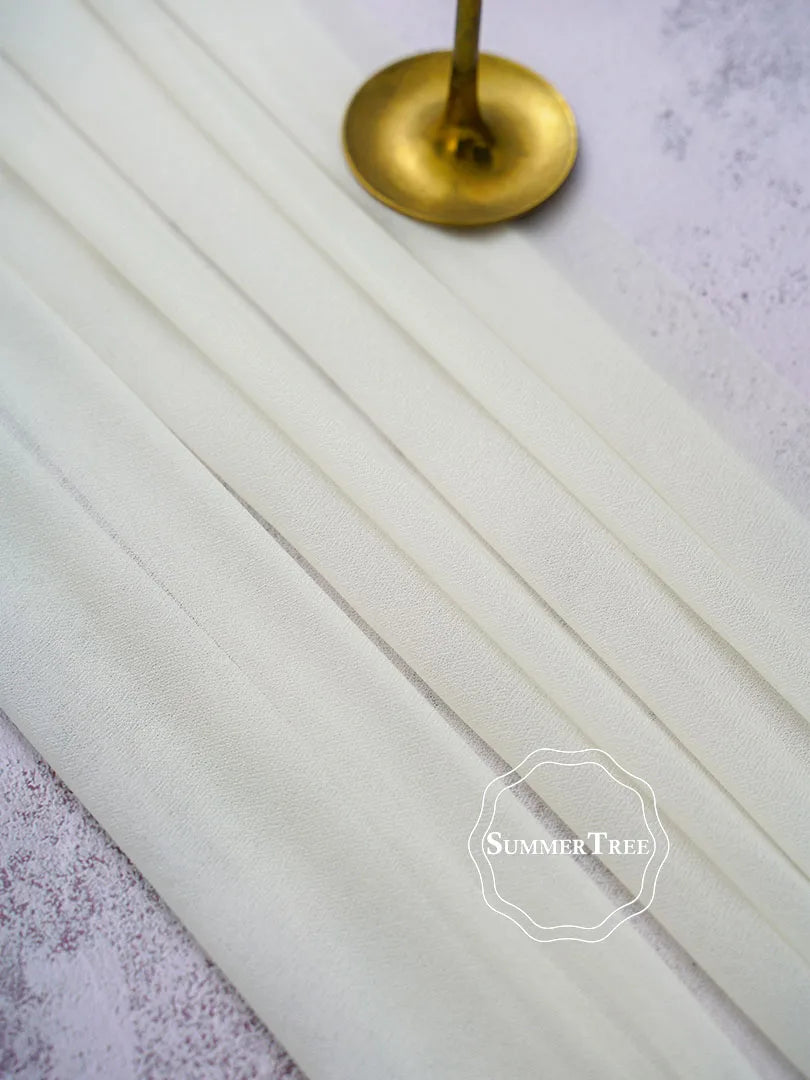 インテリア・パーティ装飾 | シアー生地テーブルランナー| 幅34cm/74cm