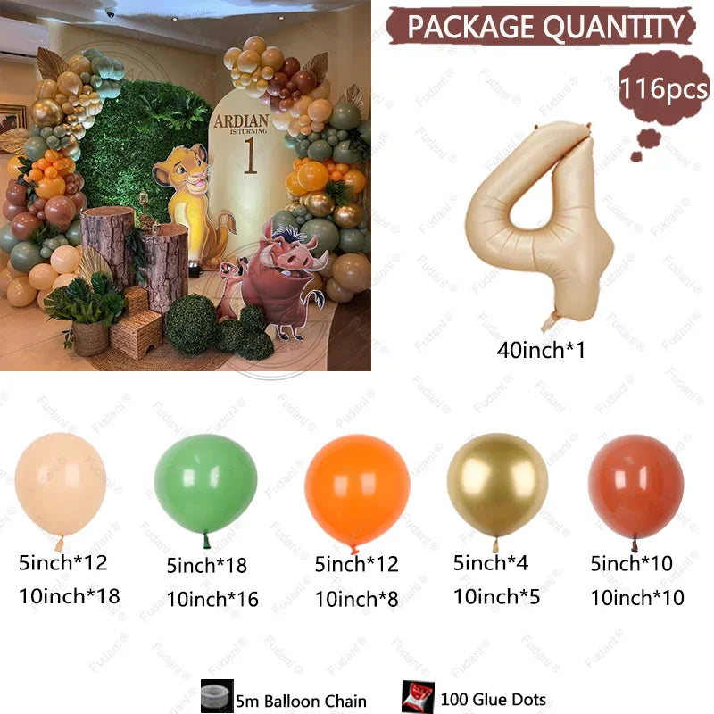 ライオンキングテーマ パーティーバルーンアーチキット