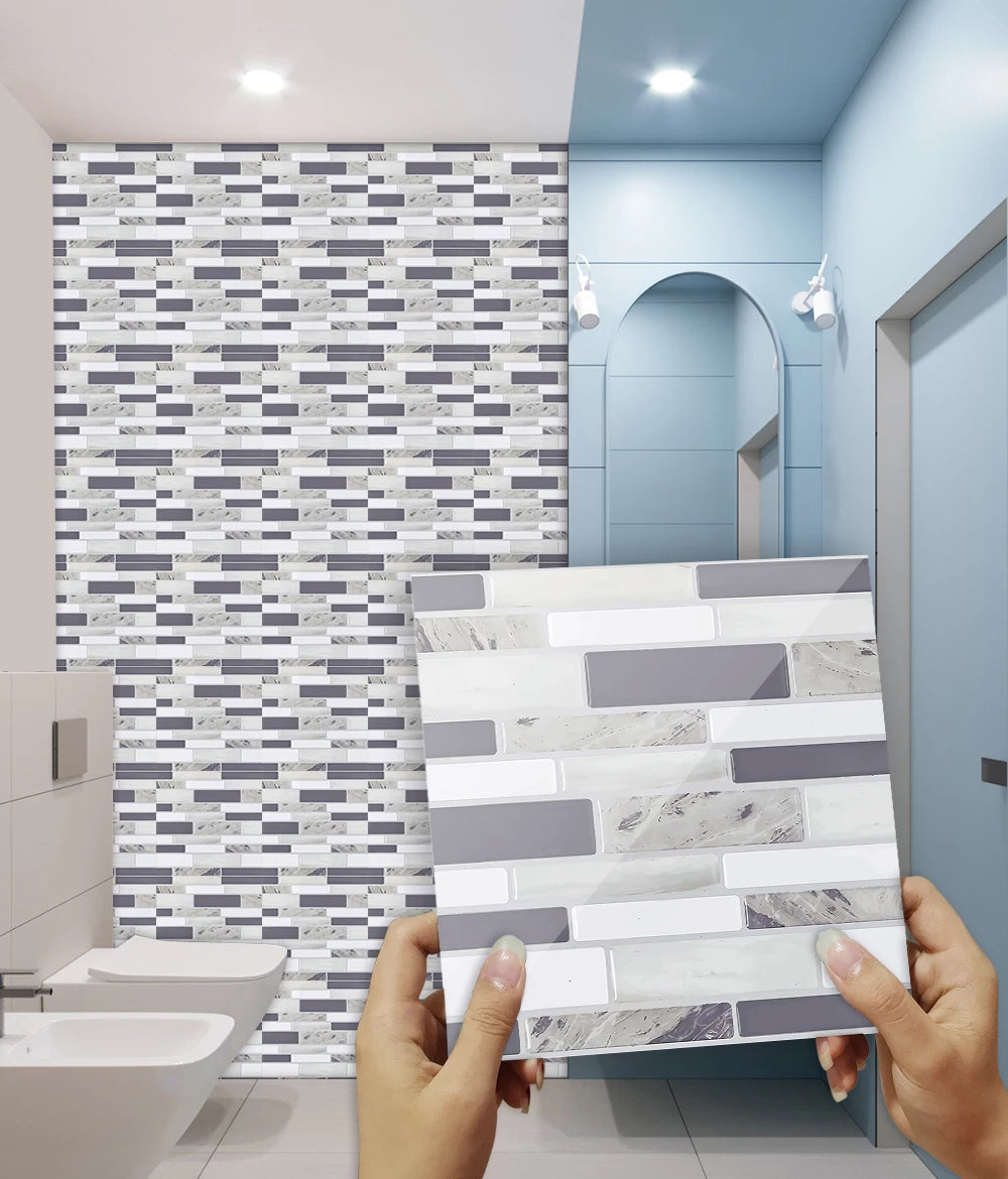 DIY用 大理石モザイクタイル風ステッカー カラフルモザイクデザイン