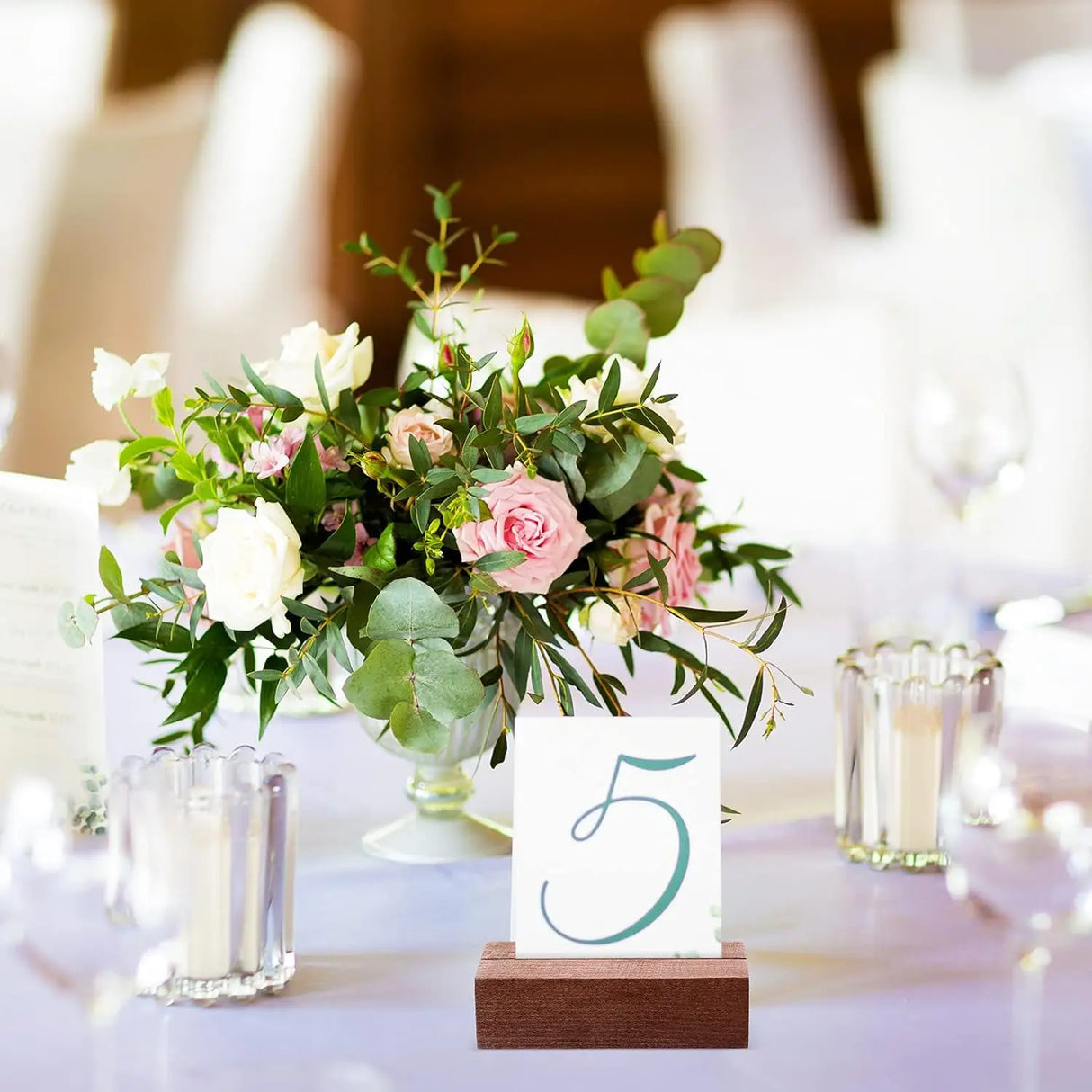 イベント・結婚式装飾|木製プレースカードホルダー 1〜12個入り