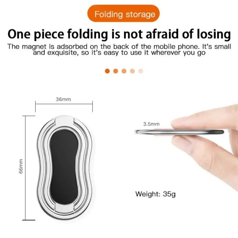 |イベント・ノベルティ用品 | 超薄型 折りたたみ式ダブルリング携帯ホルダー