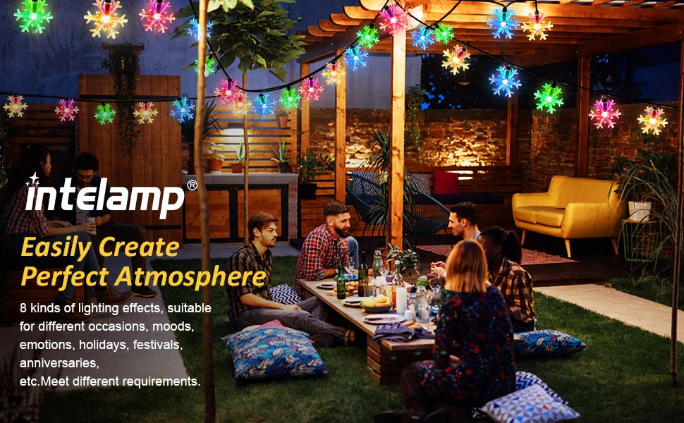 ソーラーライト|イベント・クリスマス装飾|ソーラー充電式 防水LEDイルミネーションライト (22M)