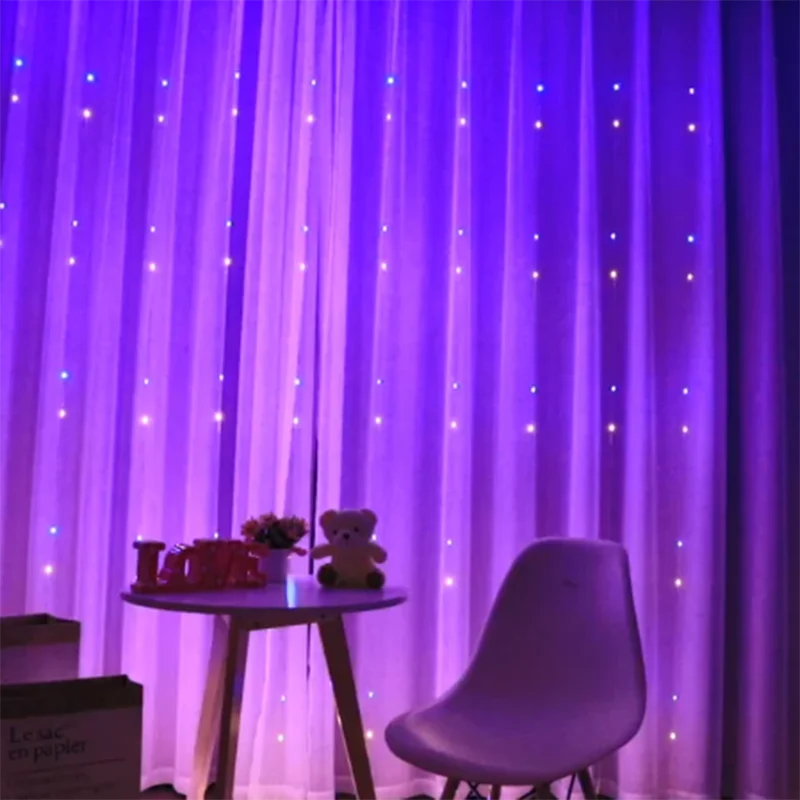 カーテンライト|イベント・クリスマス装飾|防水クリスマスカーテンライトUSB接続(幅3M/4M/6M)