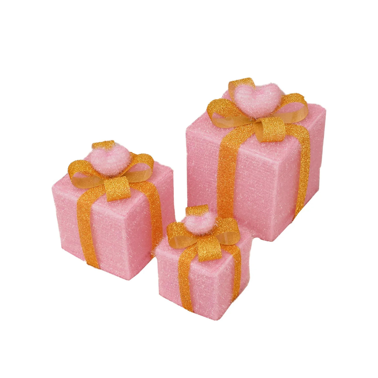 モチーフライト|イベント・クリスマス装飾|ライト付きギフトボックス(3個セット)